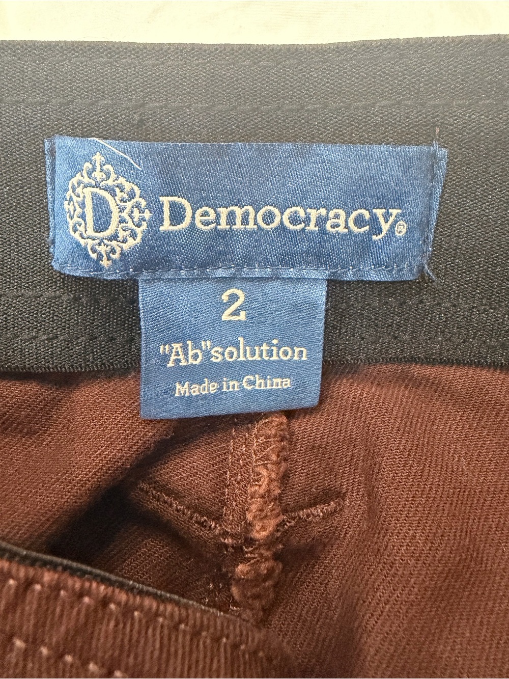 DEMOCRACY Brown Wide Leg Petite Pants,  Size 2P, Vintage inspired - Picture 5 of 6